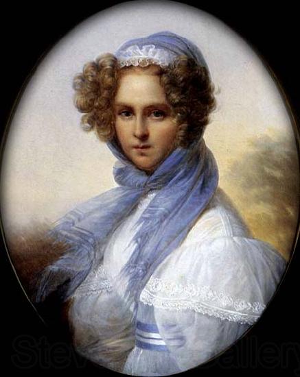 KINSOEN, Francois Joseph Presumed Portrait of Miss Kinsoen Spain oil painting art
